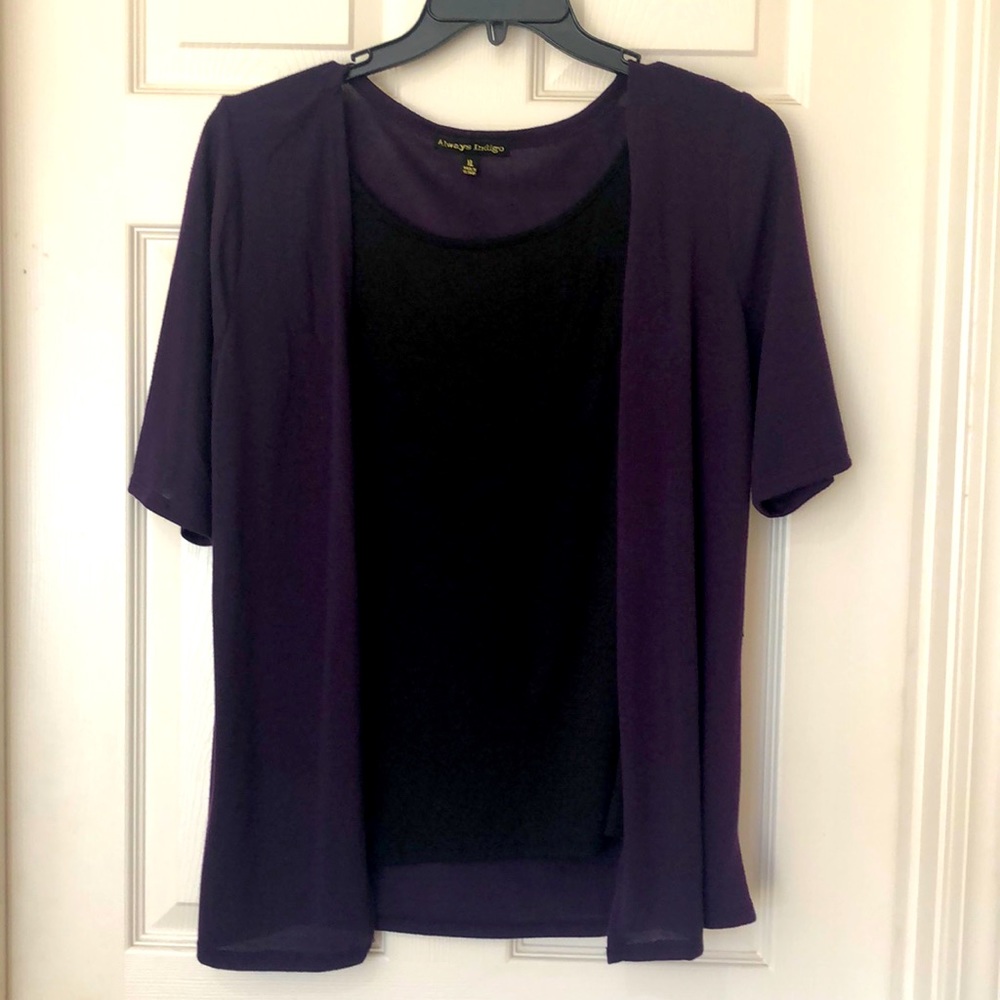 Always Indigo Cami Sweater Top